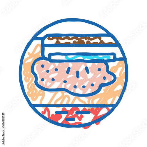 phototherapy treat icon doodle illustration