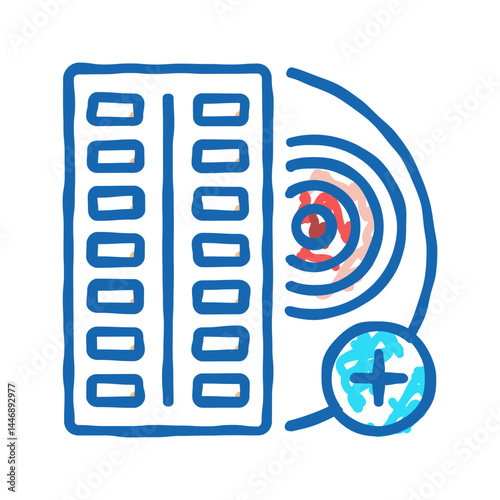 oral medication for control inflammation icon doodle illustration