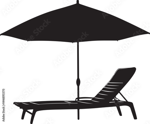 beach chair with umbrella, beach, umbrella, summer, chair, sea, parasol, travel, sun, vacation, sand, isolated, relaxation, vector, holiday, illustration, water, relax, white, resort, leisure, lounge,