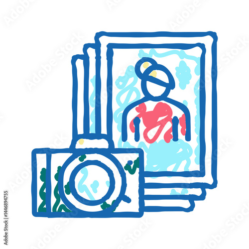 photo leisure icon doodle illustration