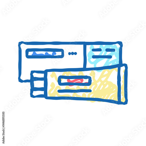 ointment cream baby icon doodle illustration