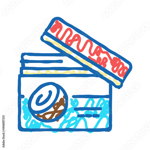 coconut oil for dry skin treatment icon doodle illustration