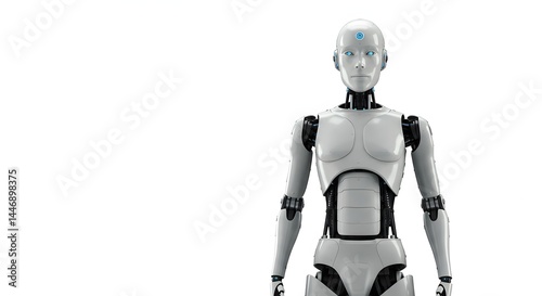 Robot in Modern Bedroom Scene