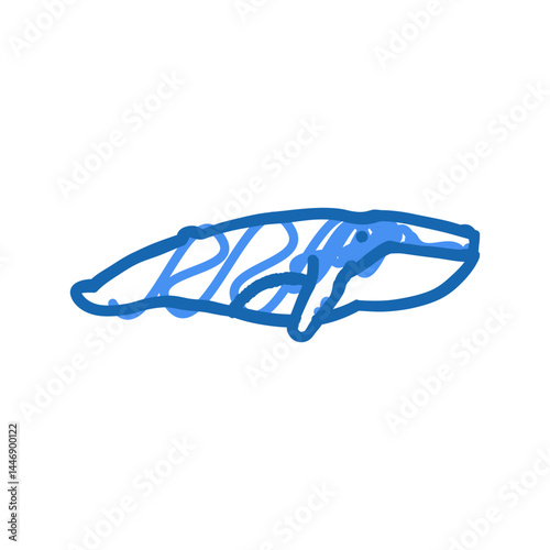 whale ocean icon doodle illustration