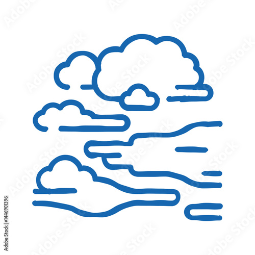 fog smoke icon doodle illustration