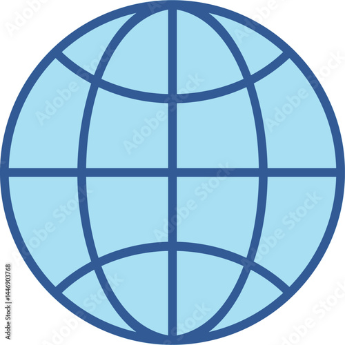 Earth Globe Vector Icon
