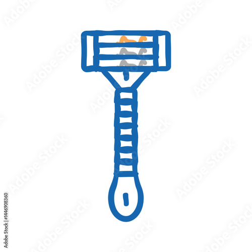 razor tool icon doodle illustration