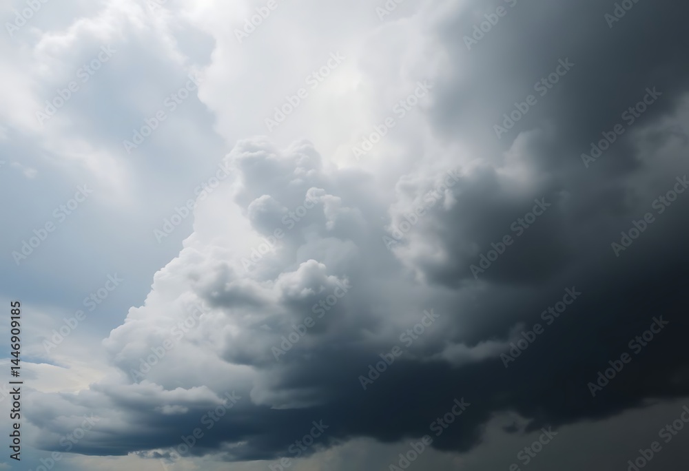 Obraz premium plane flying in the sky with a lot of clouds