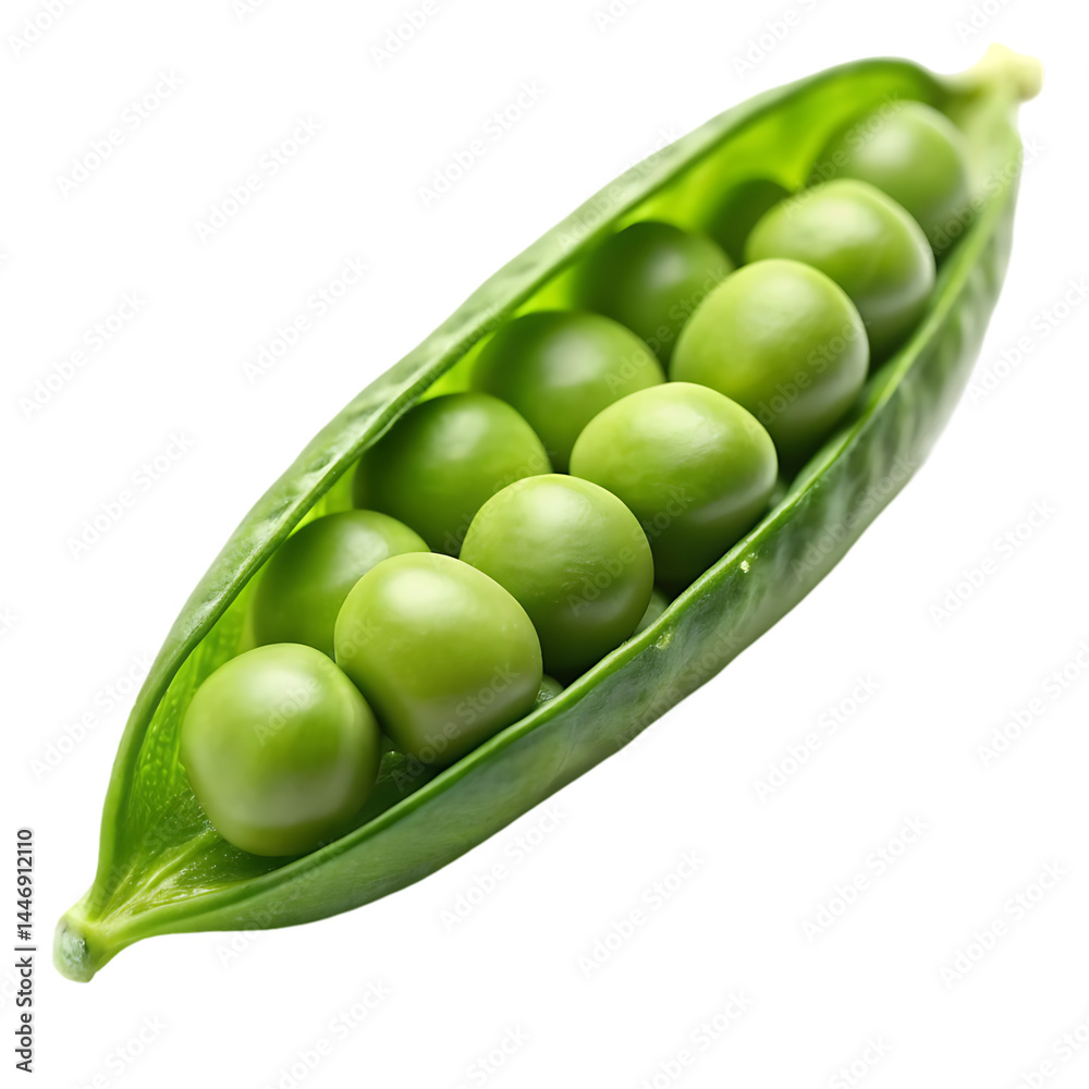 Fresh Green Peas in Pod: High-Quality Image Fresh Green Peas in Pod: High-Quality Image