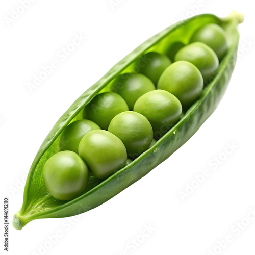 Fresh Green Peas in Pod: High-Quality Image