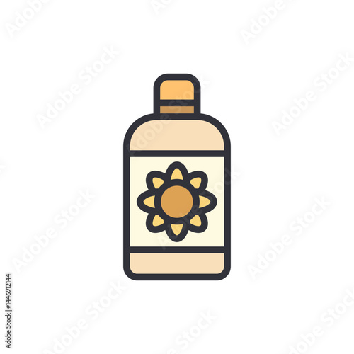 Fertilizer colored icons, minimalist vector illustration ,simple transparent graphic element .Isolated on white background