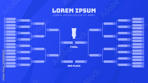 Tournament Bracket with 32 Team for Championship Event