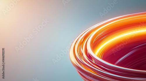 Abstract orange sphere