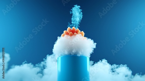 Abstract rocket launch