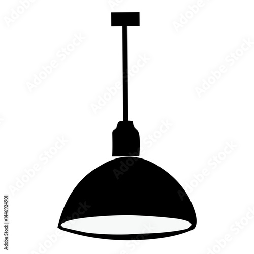 hanging lamp vector silhouette