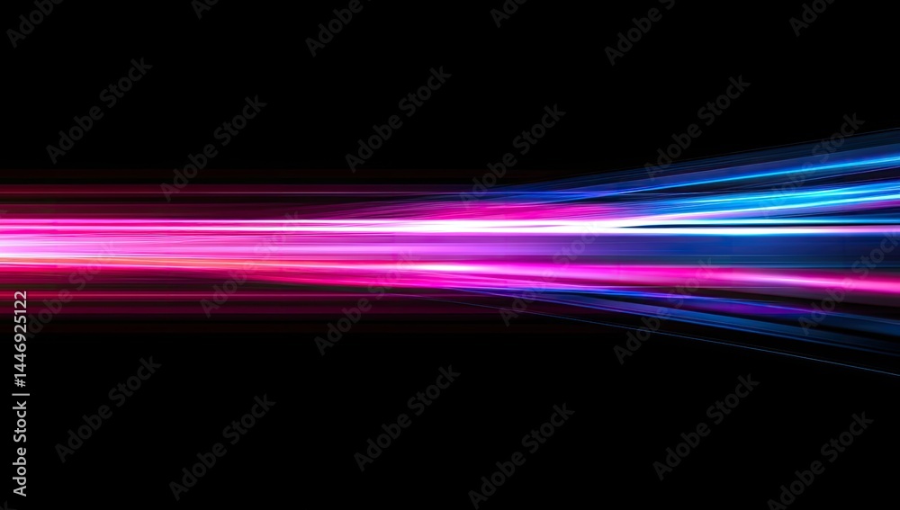 Abstract streaks of blue and red light against a black background Abstract streaks of blue and red light against a black background