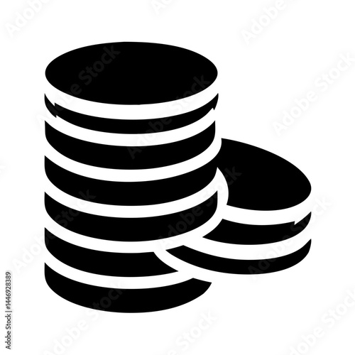 A stack of coins representing finance, savings, wealth, or investment concept