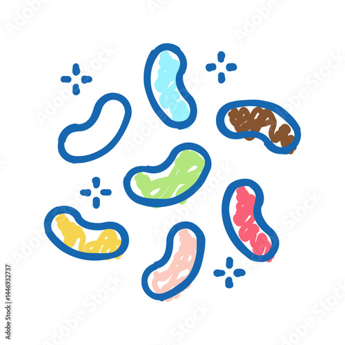 marmalade candy icon doodle illustration
