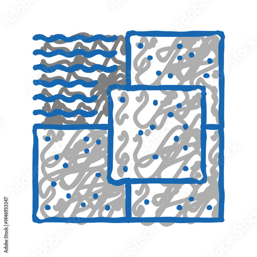 stone flooring icon doodle illustration