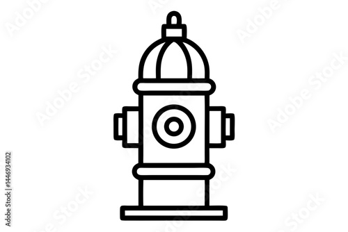 Fire Hydrant silhouette vector illustration
