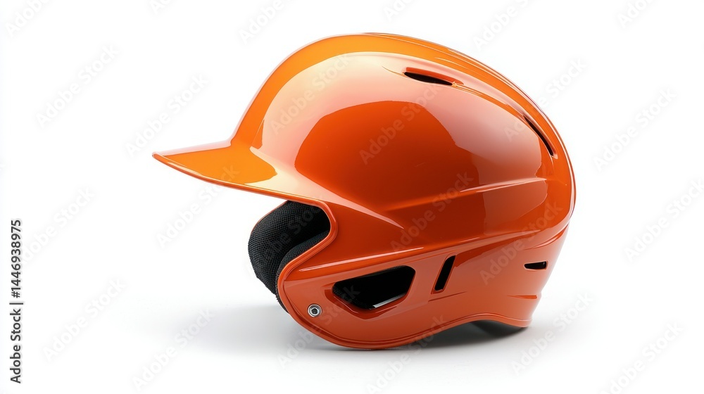 Fototapeta premium Baseball helmet isolated on white background
