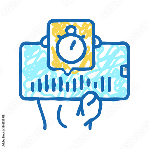 music ephemeral icon doodle illustration