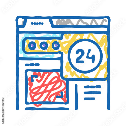 image web site ephemeral icon doodle illustration