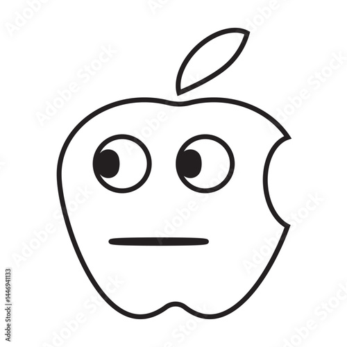 apple cartoon character