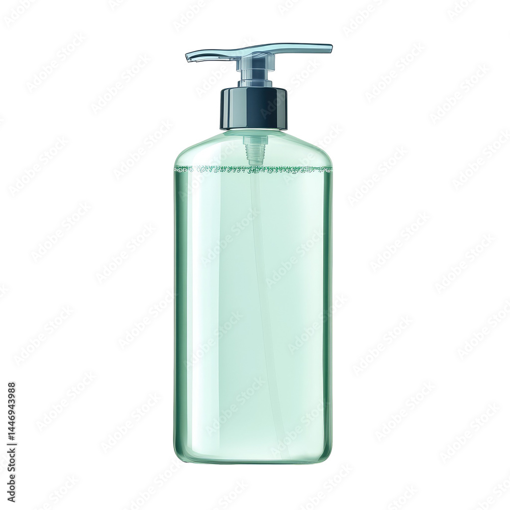 Bottle Of Hand Sanitizer With Pump isolated on a transparent background Bottle Of Hand Sanitizer With Pump isolated on a transparent background