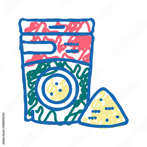 powder resin art icon doodle illustration