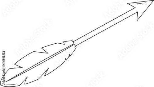 Arrow darts illustration fpr coloring. photo