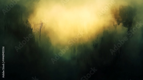 Misty landscape abstract