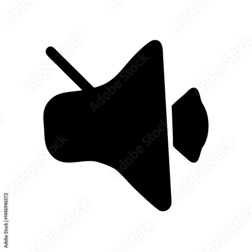 Sound off or muted icon, a sign for silent or quiet mode