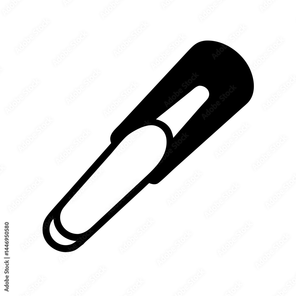 Simple and bold illustration of a utility knife or box cutter Simple and bold illustration of a utility knife or box cutter