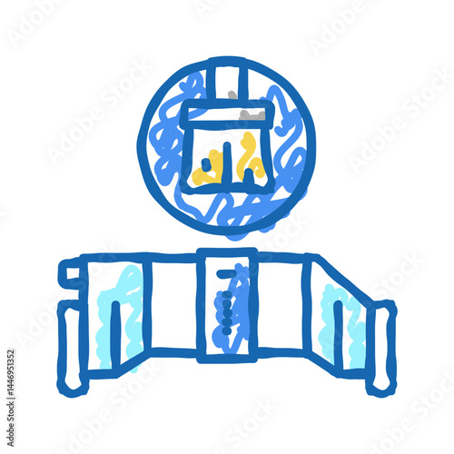 salt cell maintenance icon doodle illustration