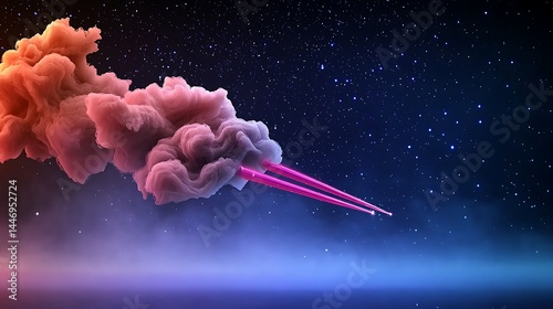 Colorful abstract cloud