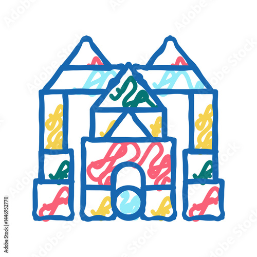 imaginative Play icon doodle illustration