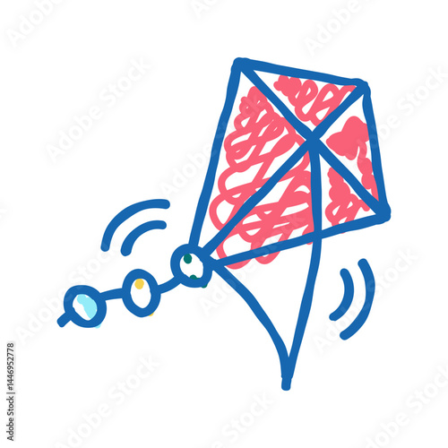 outdoor toys icon doodle illustration