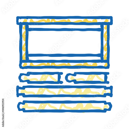 frames langstroth beekeeping icon doodle illustration