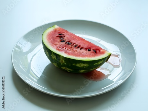 watermelon on plate