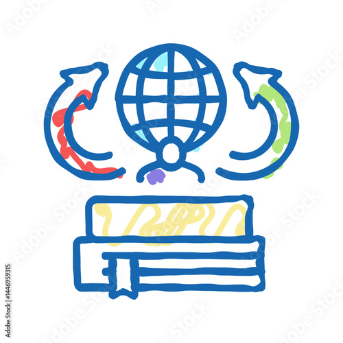environmental history icon doodle illustration