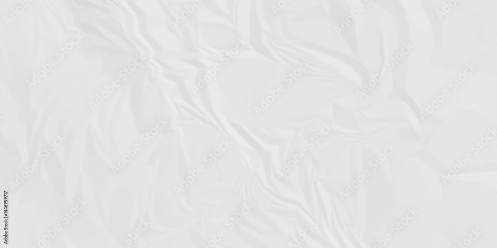 White crumpled paper texture . White wrinkled paper texture. White paper texture . White crumpled and top view textures can be used for background of text or any contents .	
