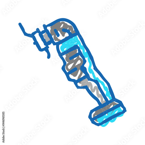 oscillating tool icon doodle illustration