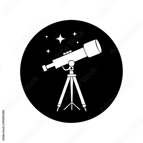 Night Sky Observation with a Refracting Telescope on a Tripod