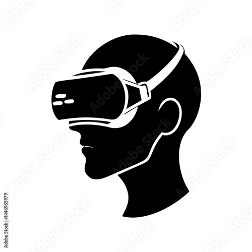 Person Wearing a Virtual Reality Headset Exploring Immersive Digital Worlds
