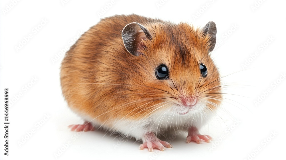 Chubby hamster isolated on white background Chubby hamster isolated on white background