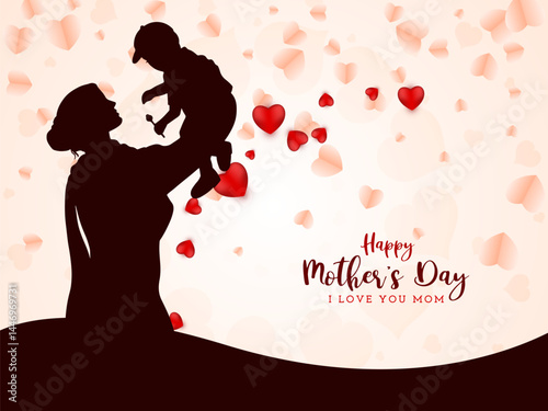 Elegant Happy Mother's Day celebration greeting card