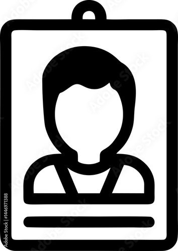 Faceless individual profile portrait minimalist art