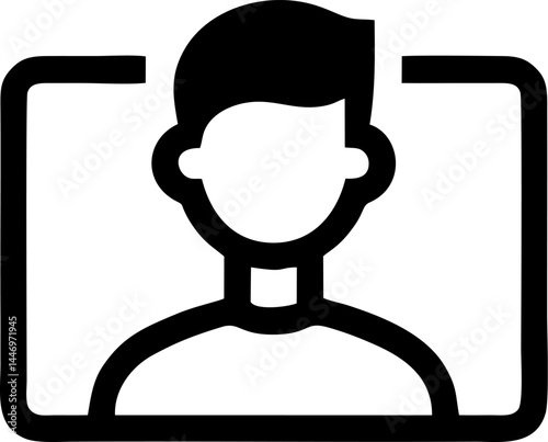 Person in view framing a subject