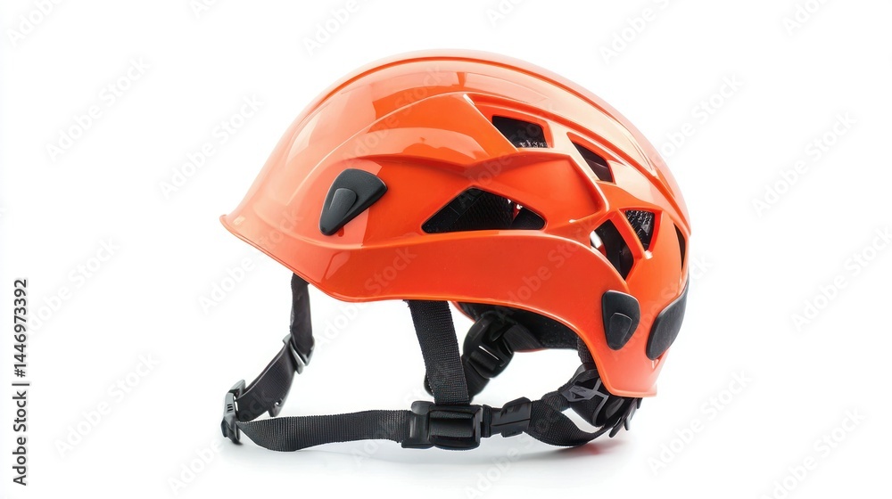 Fototapeta premium Climbing helmet isolated on white background